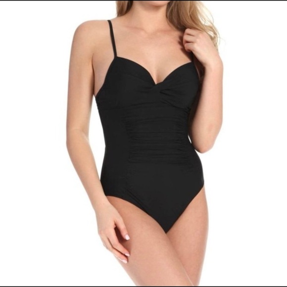 Assets By Spanx Swim Spanx Assets By Sara Blakely Push Up  Swimsuit Sz Medium - Picture 5 of 11